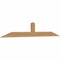 Ekena Millwork Portland Smooth Timber Gable Bracket, Western Red Cedar, 96"W x 16"H x 1 1/2"D x 5 1/2"F, 4/12 Pitch GBW096X16X0206POR00SWR - alternate 5